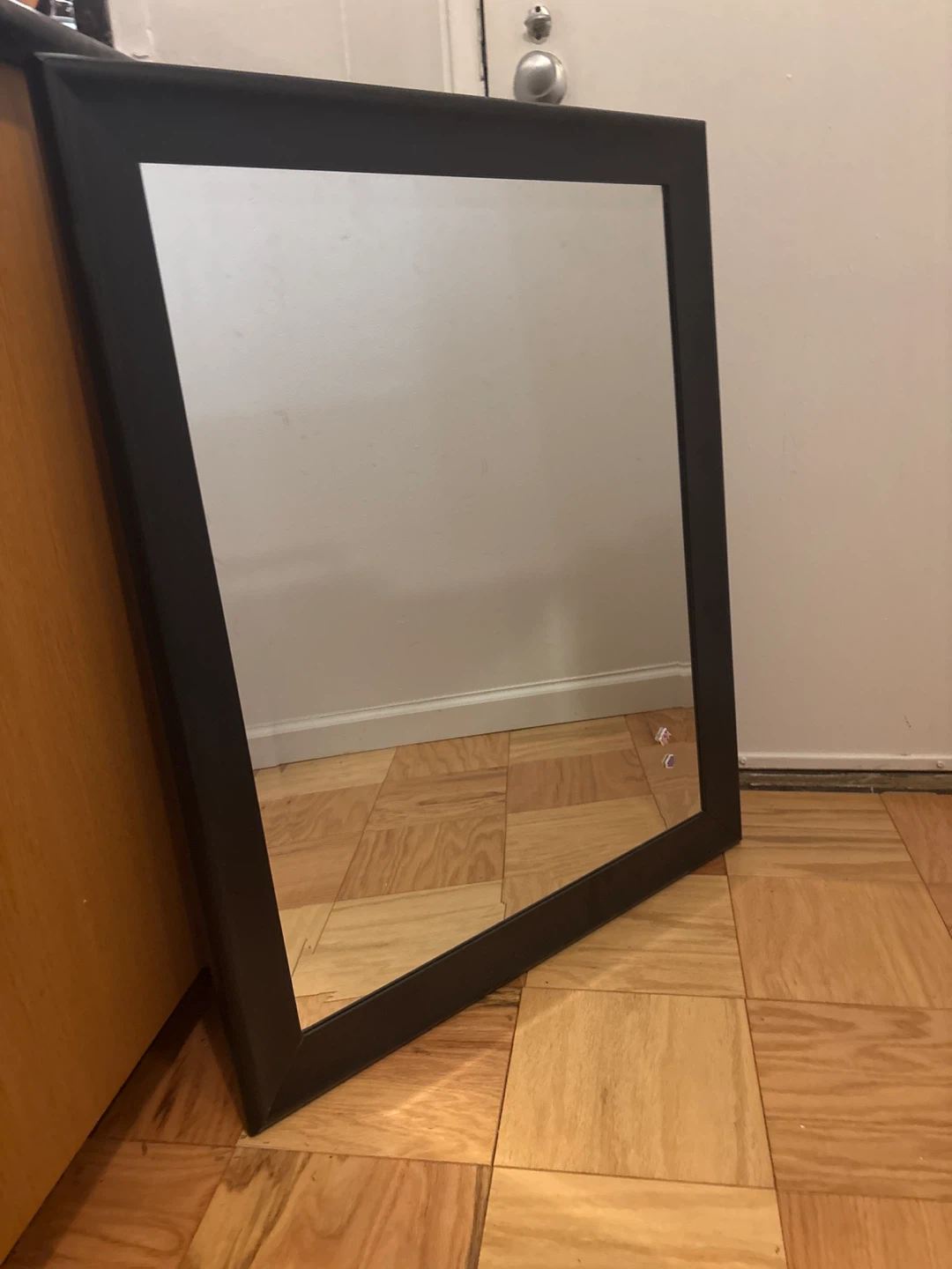 Dark Wood Framed Mirror - photo 2