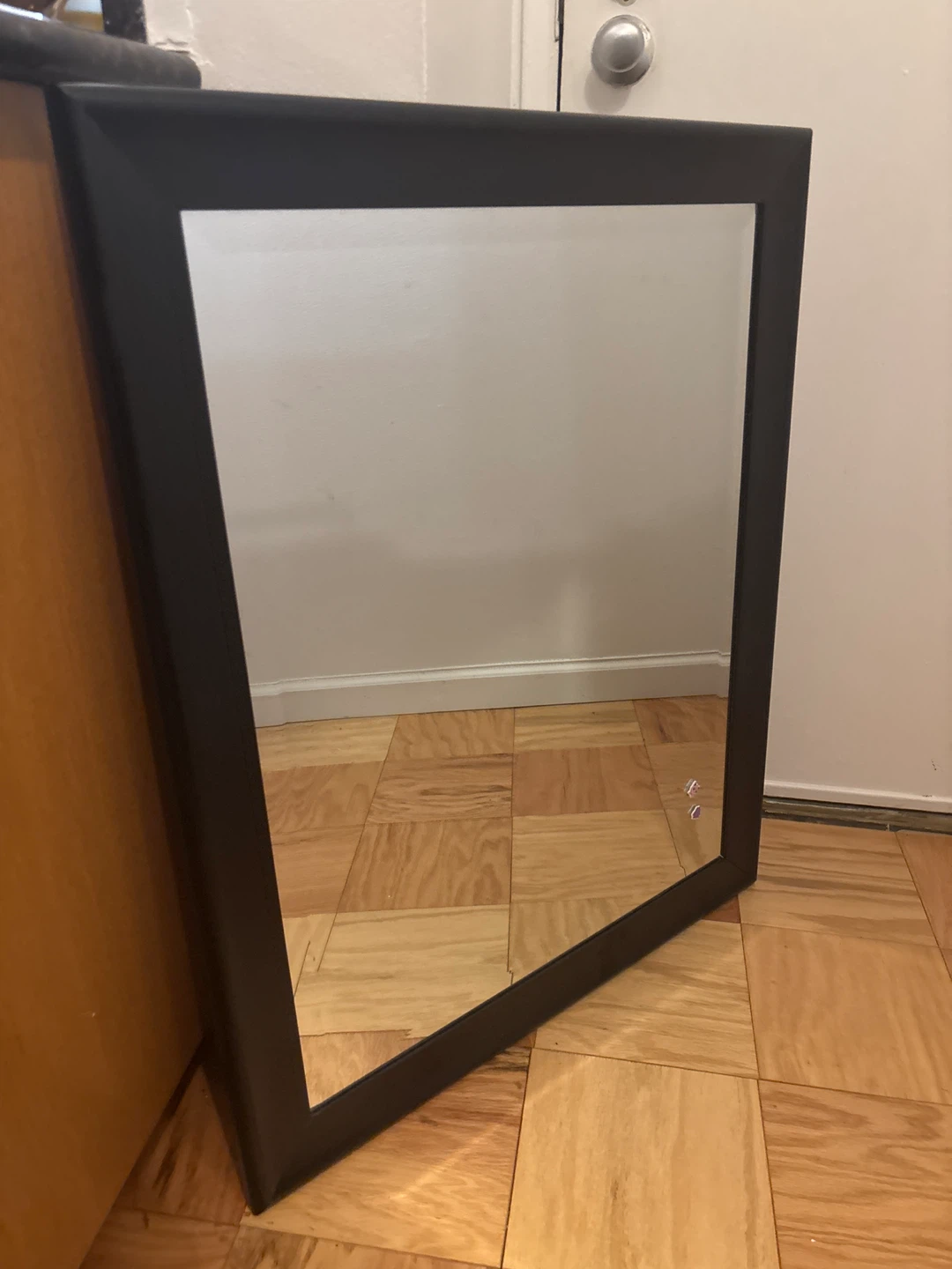 Dark Wood Framed Mirror