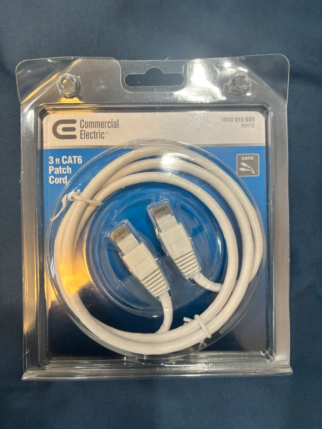 Commercial Electric 3 ft CAT6 Patch Cord
