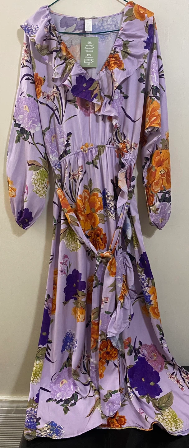 H&M Floral Maxi Dress Size S
