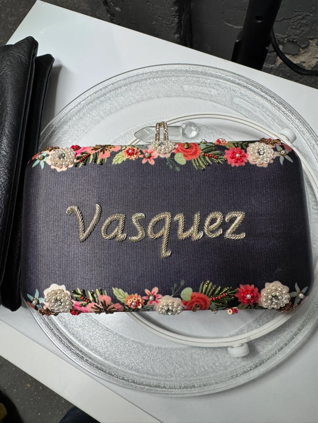 Embroidered Clutchbag with - photo 3