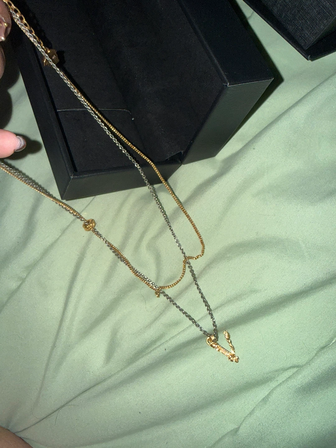 Versace Necklace with V Pendant - photo 4
