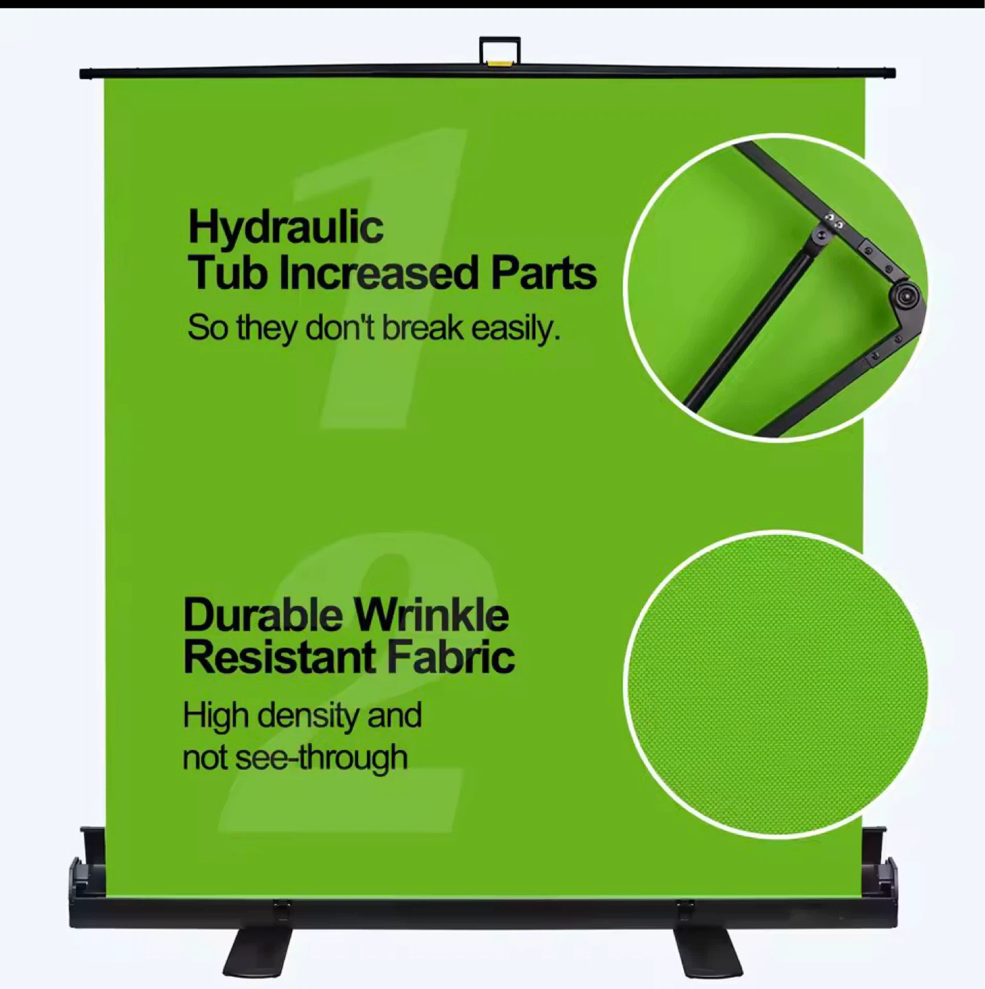 Green Screen Backdrop - Portable Collapsible Chroma Key Screen - photo 3