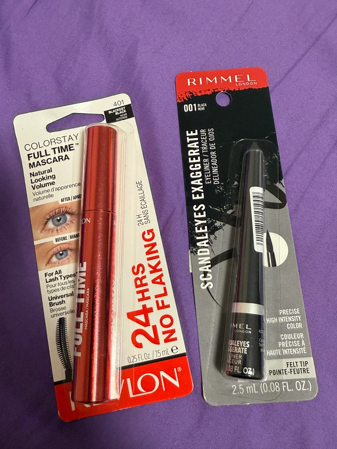 Revlon ColorStay Full Time Mascara & Rimmel ScandalEyes Eyeliner