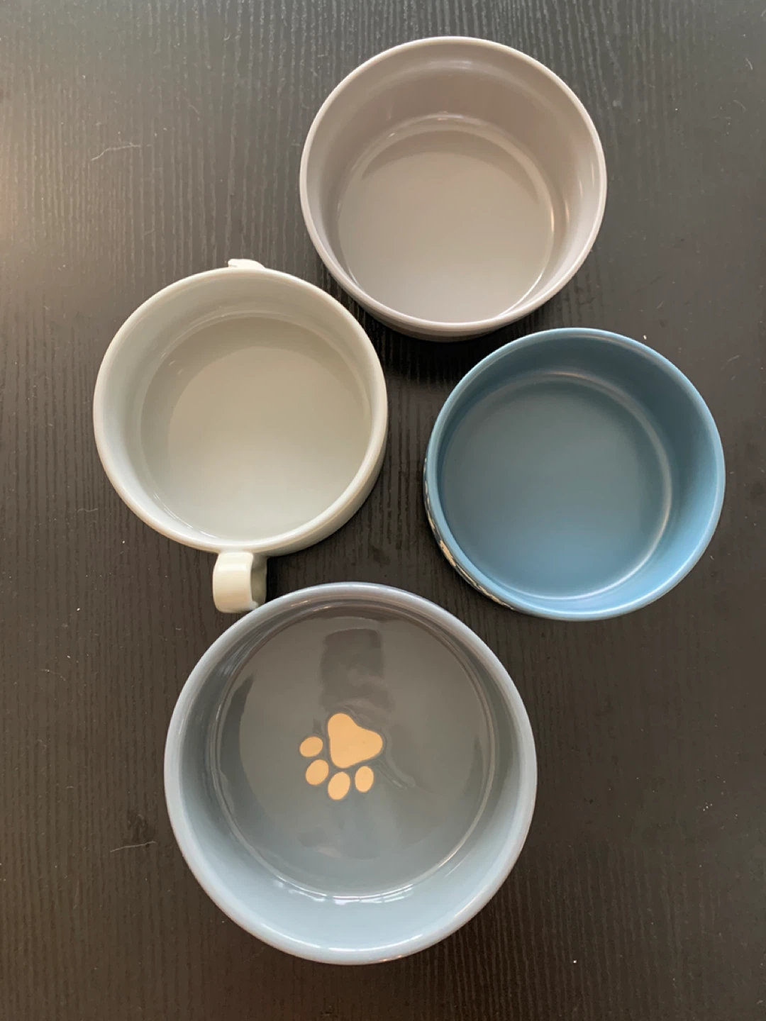 ‼️MUST GO‼️Set of 4 Ceramic cat or dog Pet Bowls - photo 2