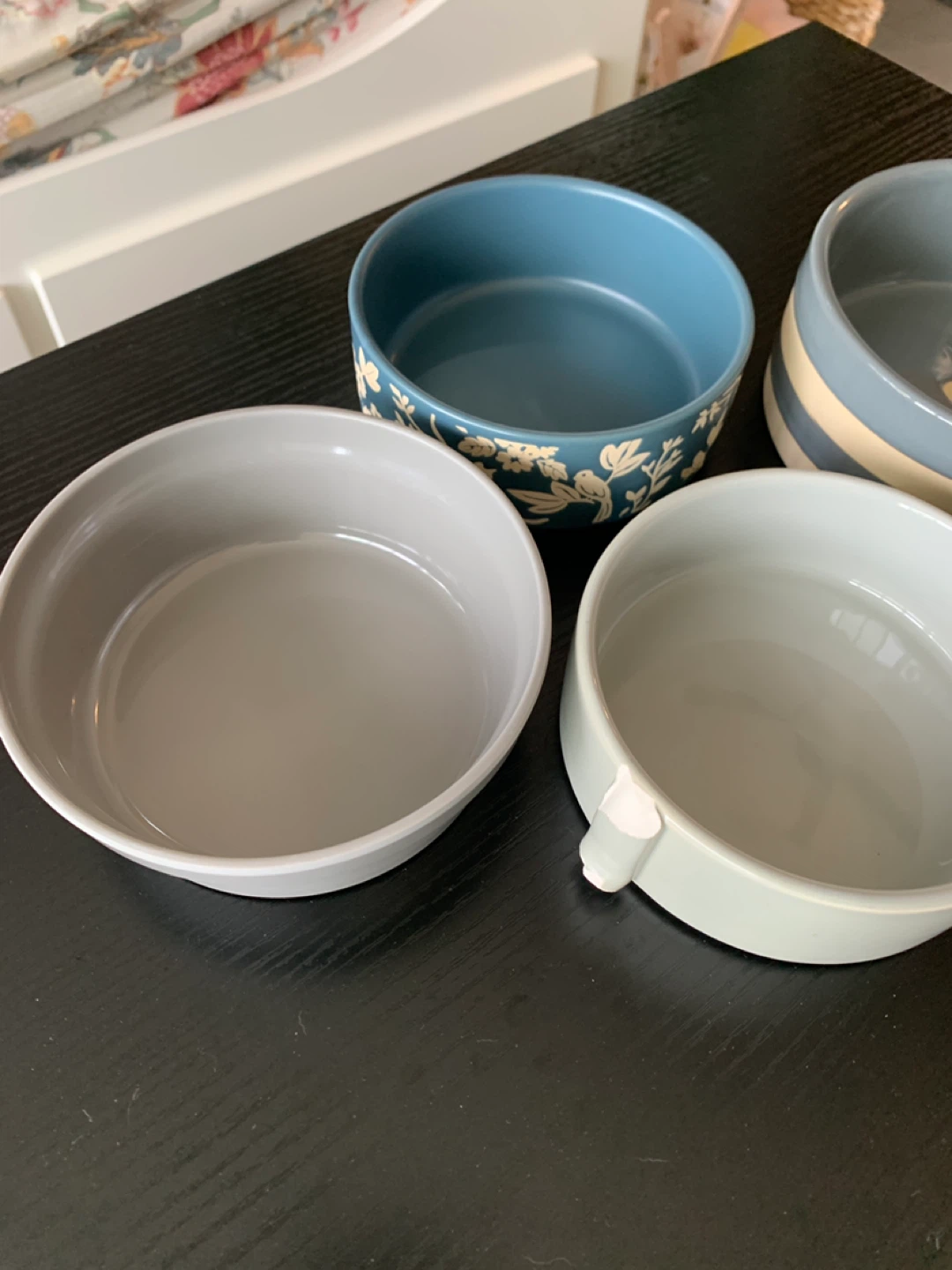 ‼️MUST GO‼️Set of 4 Ceramic cat or dog Pet Bowls - photo 4