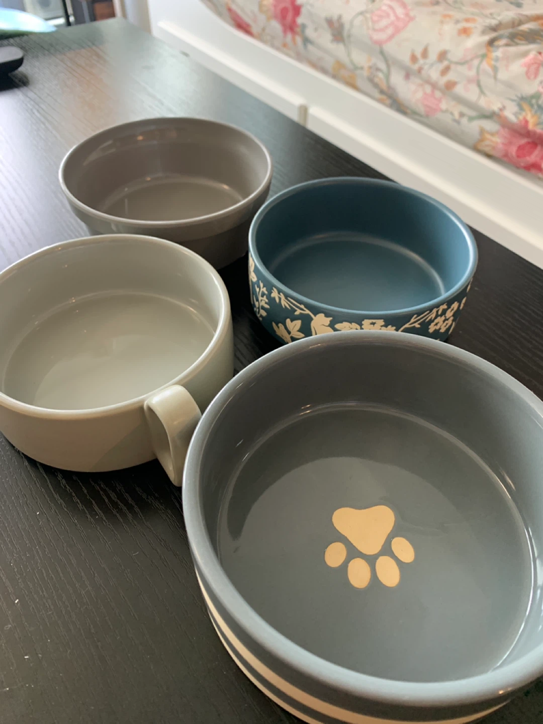 ‼️MUST GO‼️Set of 4 Ceramic cat or dog Pet Bowls - photo 3