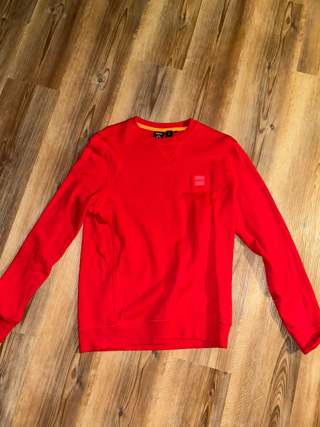 BOSS Red Crewneck Sweatshirt