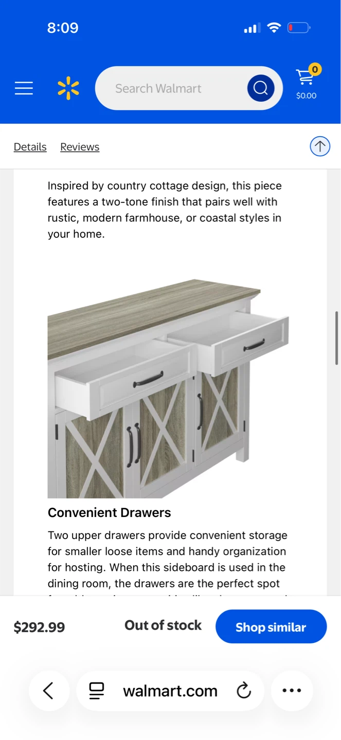 Twin Star Home Modern Farmhouse Sideboard - photo 5