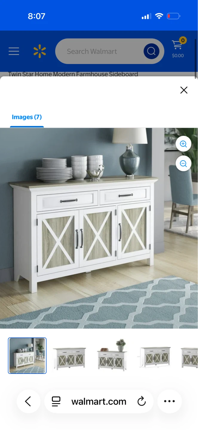 Twin Star Home Modern Farmhouse Sideboard