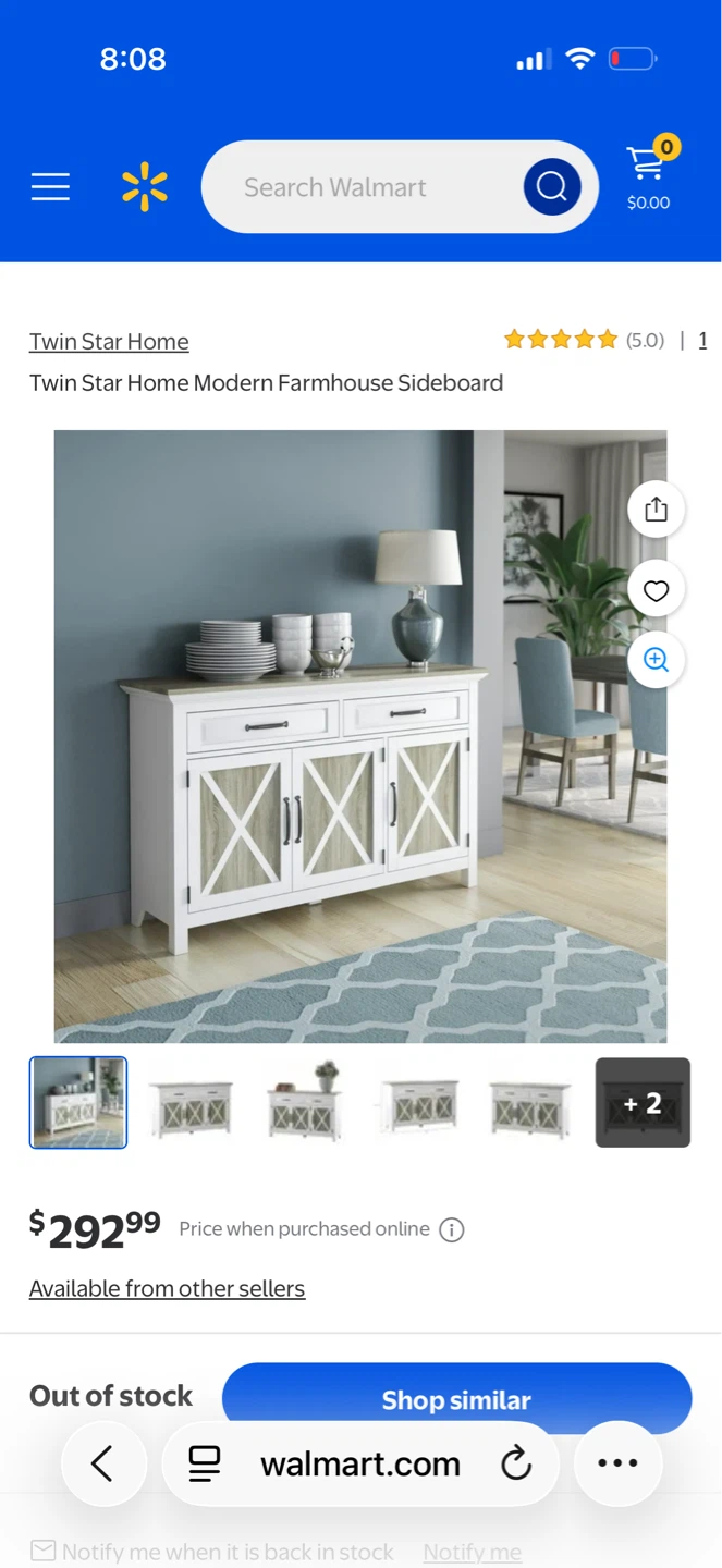 Twin Star Home Modern Farmhouse Sideboard - photo 3