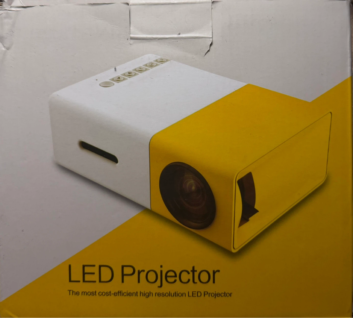 LED Projector - White and Orange