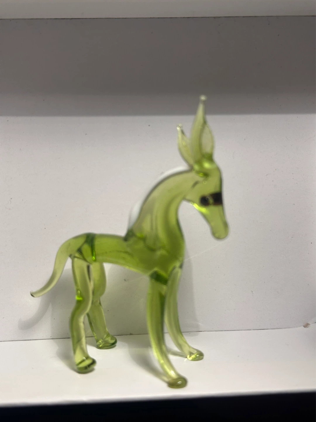 Set of 4 Lamp work art Glass Animal - photo 4