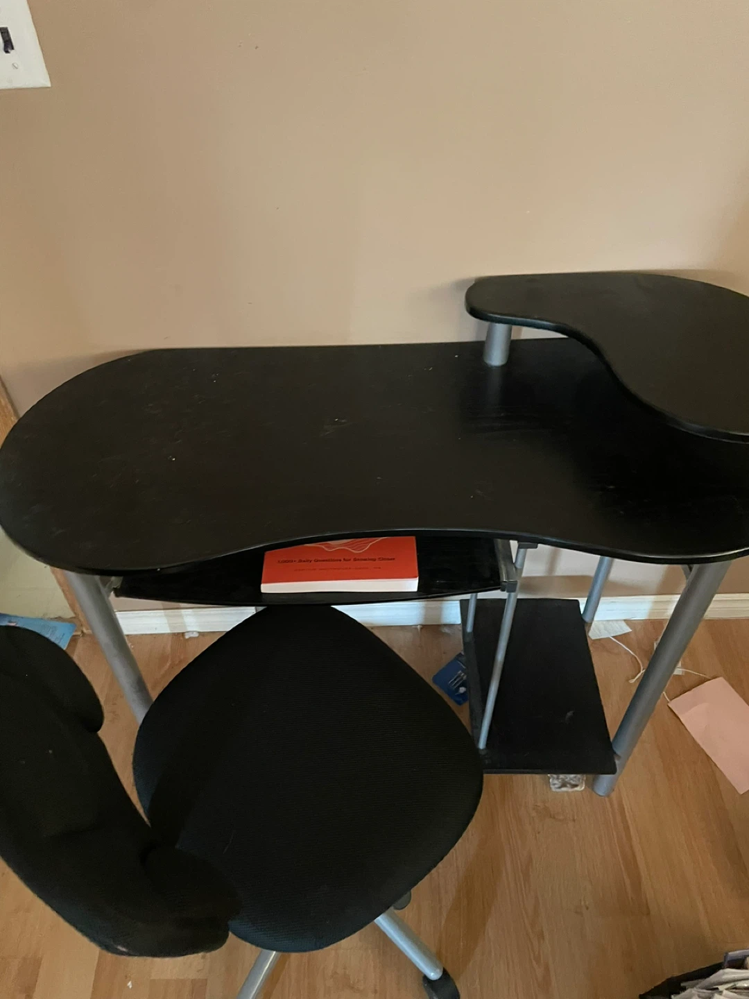 Computer desk and chair