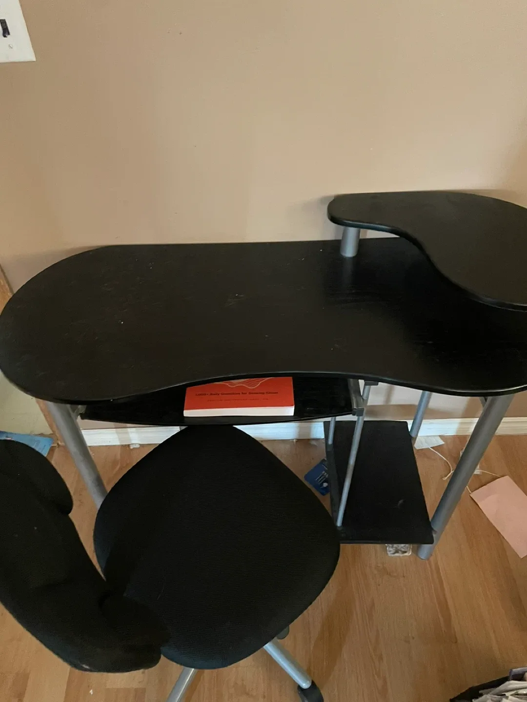 Computer desk and chair