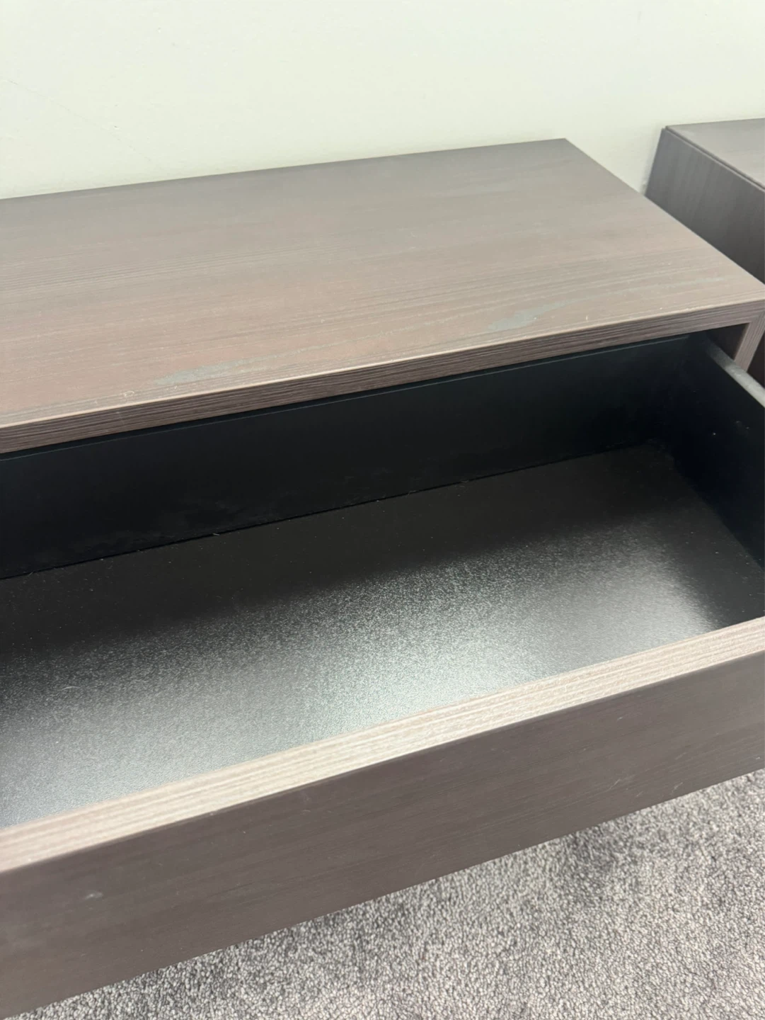 Set of Two Wall Mounted Nightstands: Dark Brown/Espresso - photo 4