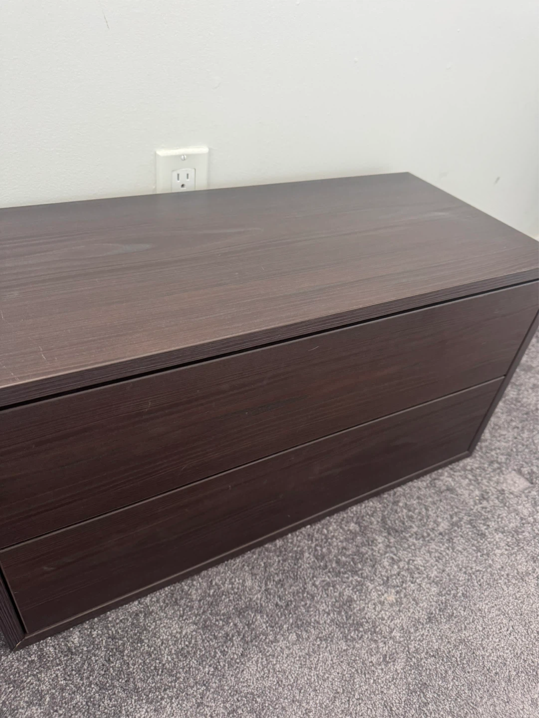 Set of Two Wall Mounted Nightstands: Dark Brown/Espresso - photo 3