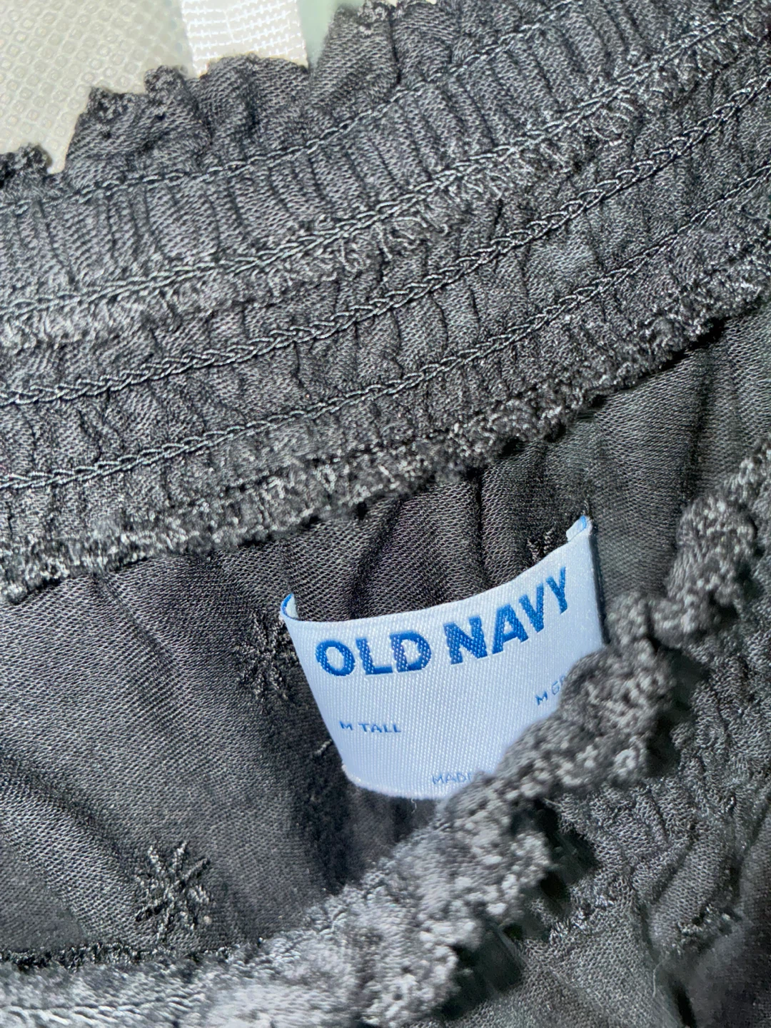 Old Navy Black Puff Sleeve Square Neck Dress - M Tall - photo 2