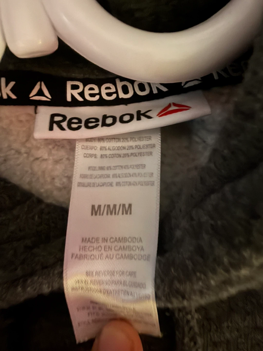 Reebok Grey Hoodie - Size M/M - photo 2