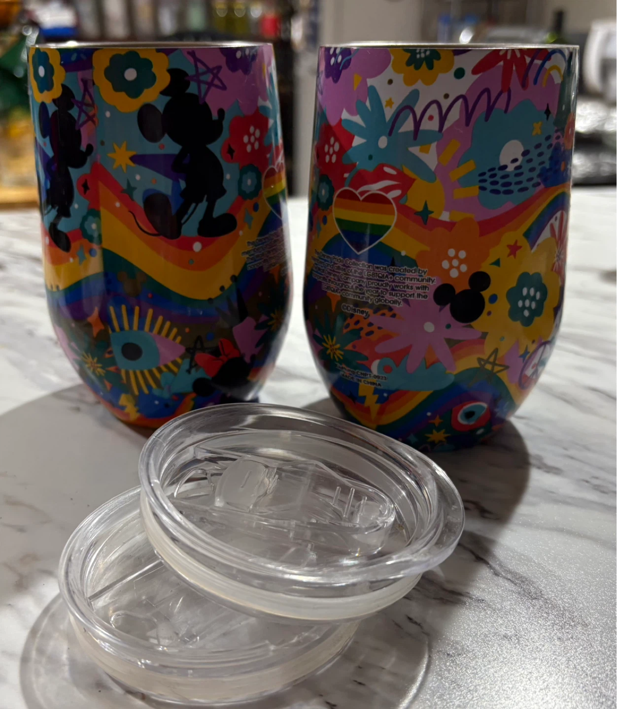 Disney Mickey Mouse Pride Collection Tumblers with Lids