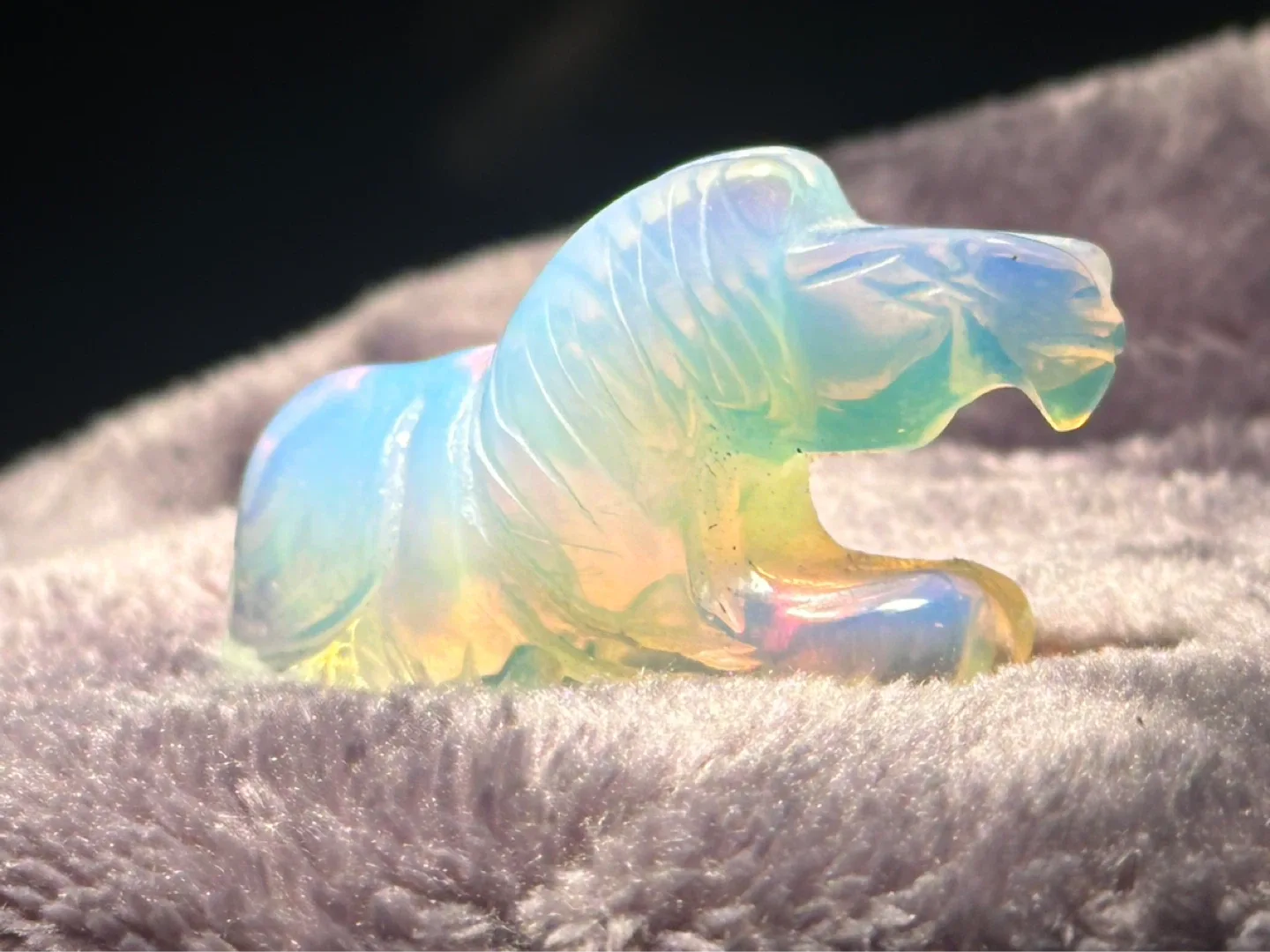 small Opaline Glass Horse - photo 3