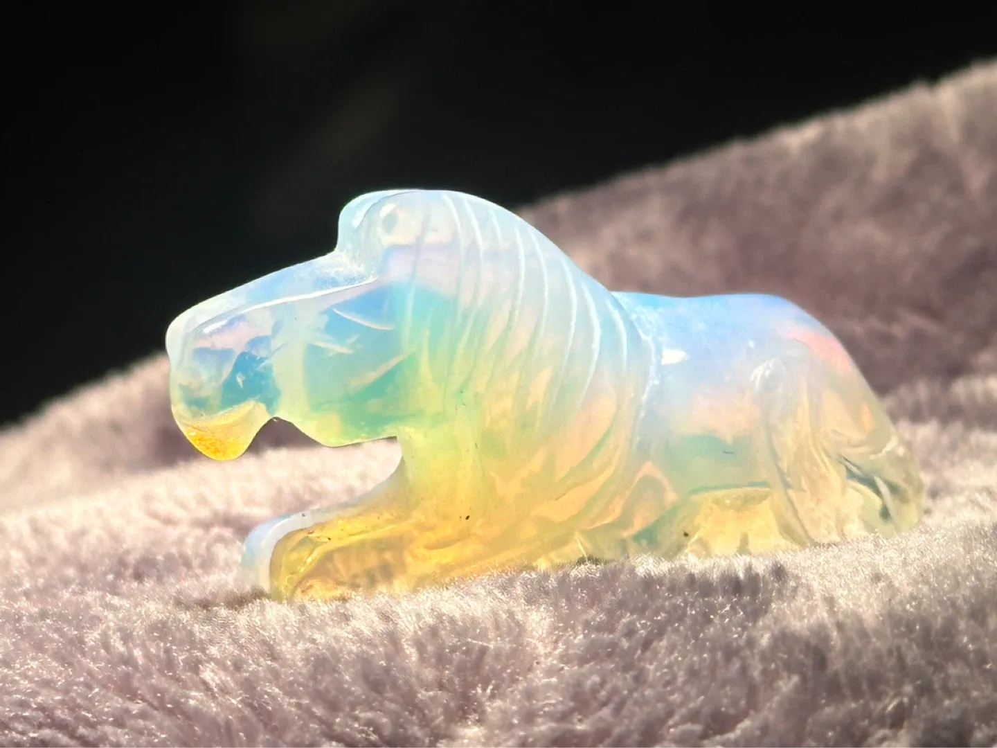 small Opaline Glass Horse - photo 2