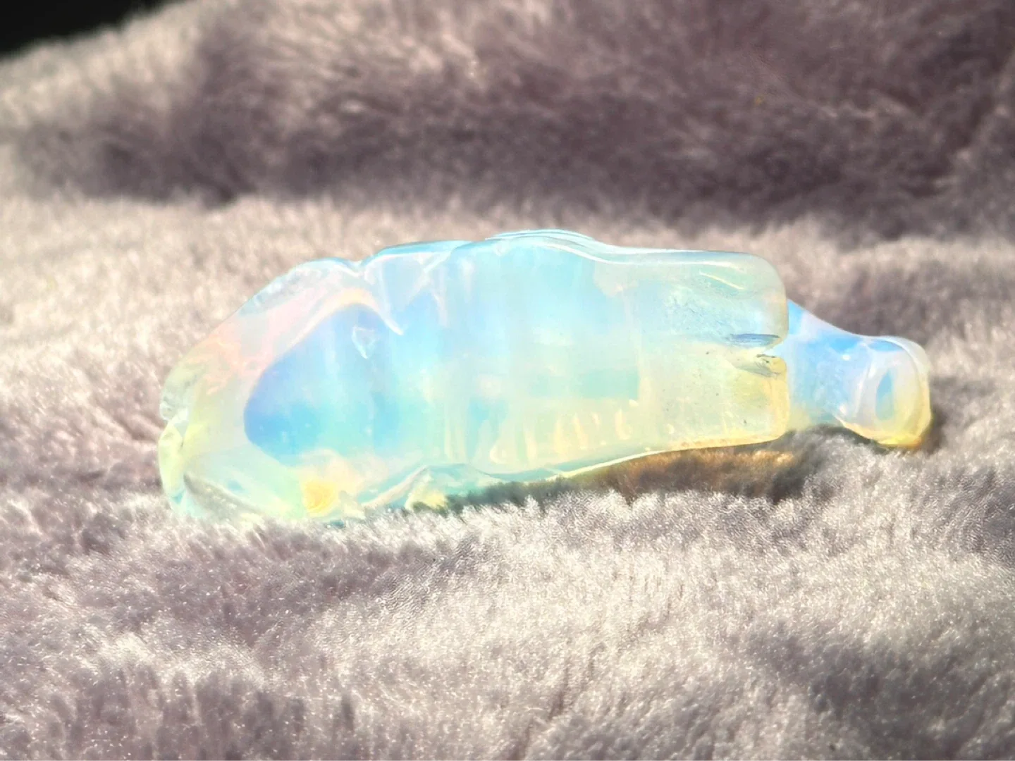 small Opaline Glass Horse - photo 5