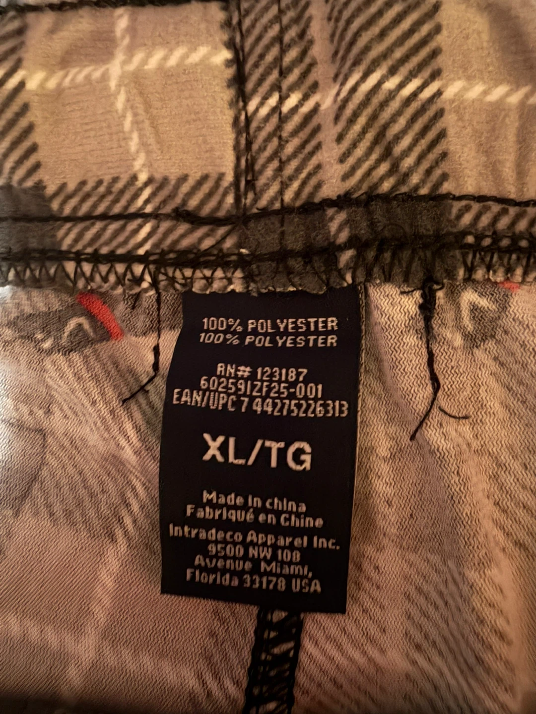 XL/TG Plaid Dog Pajama Pants - photo 2