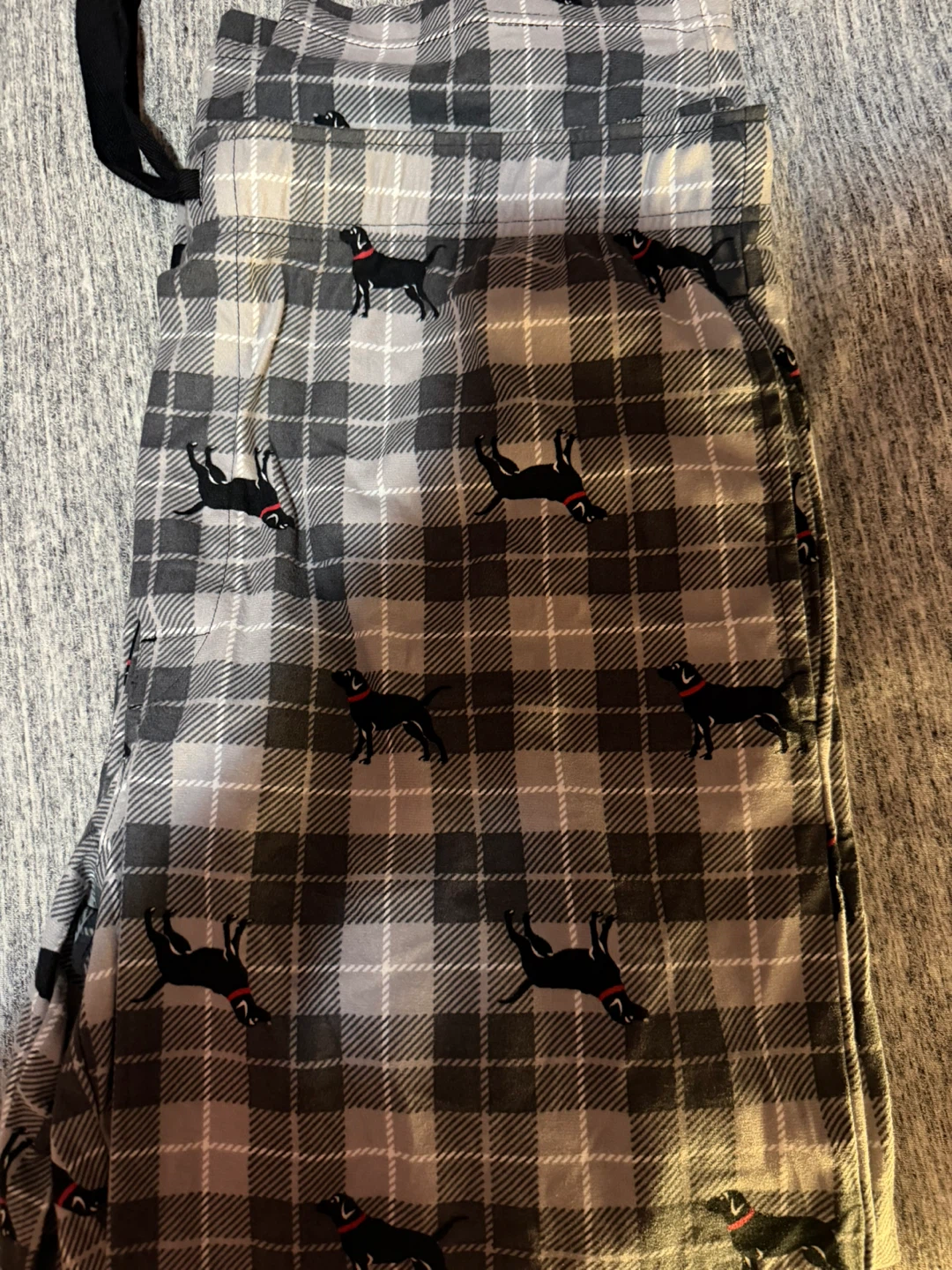 XL/TG Plaid Dog Pajama Pants