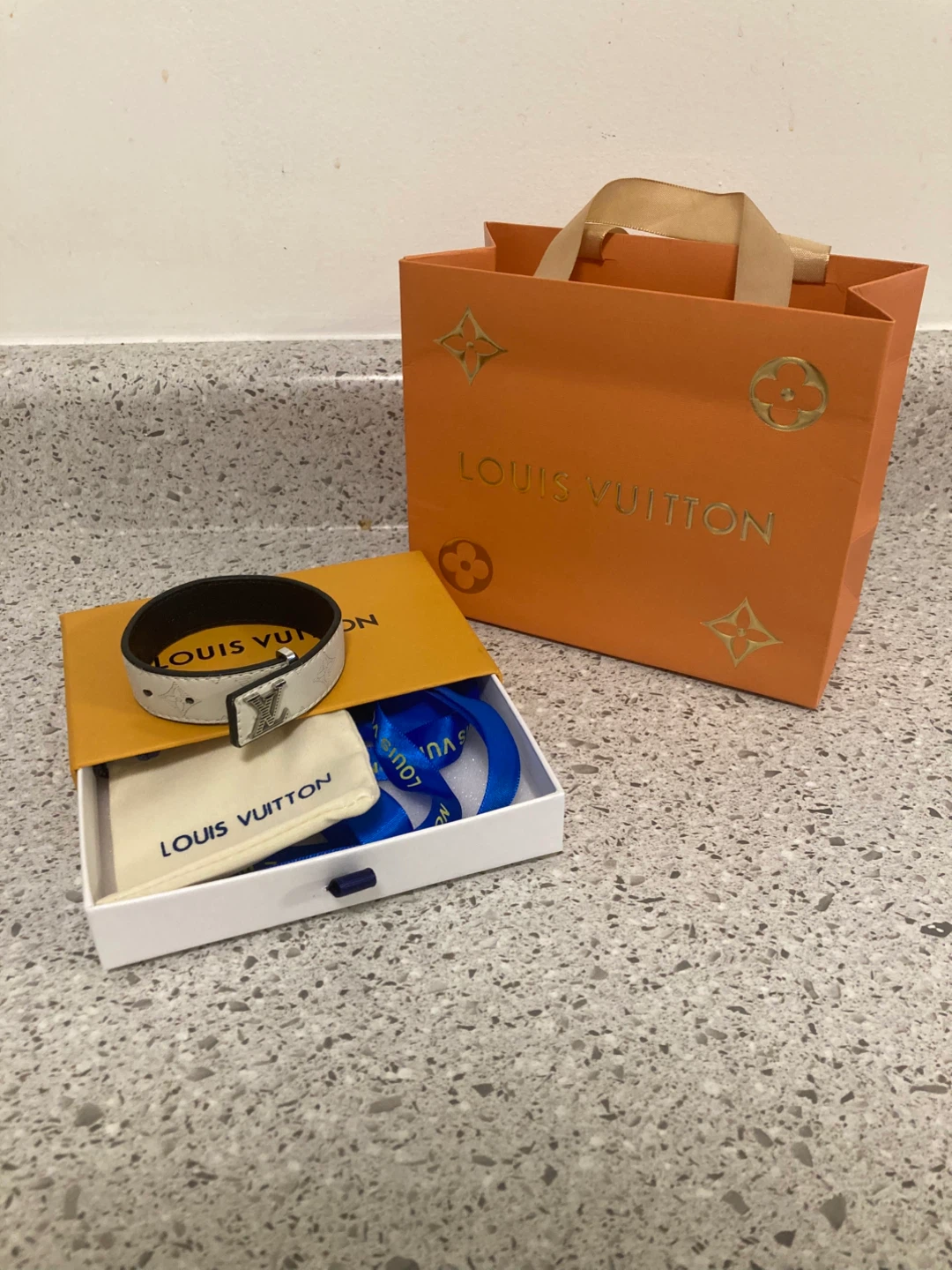 Lv leather bracelet