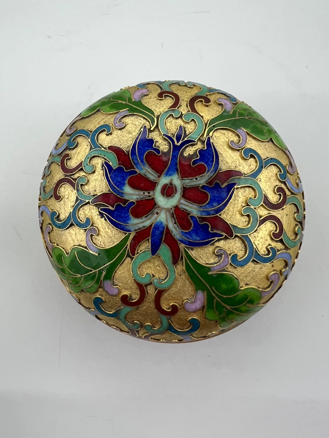 Vintage Cloisonné Enamel Trinket Box - photo 2