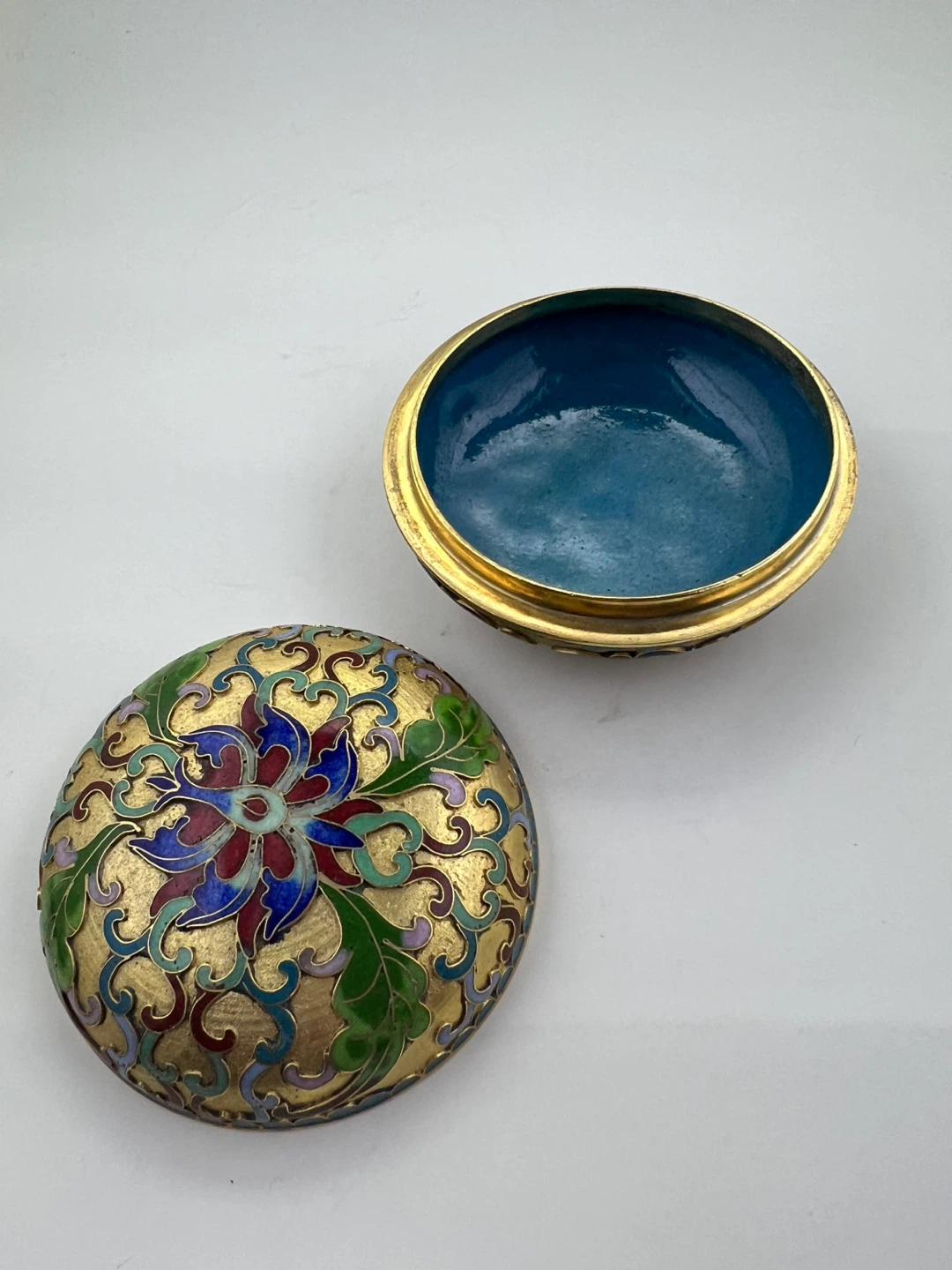Vintage Cloisonné Enamel Trinket Box - photo 5