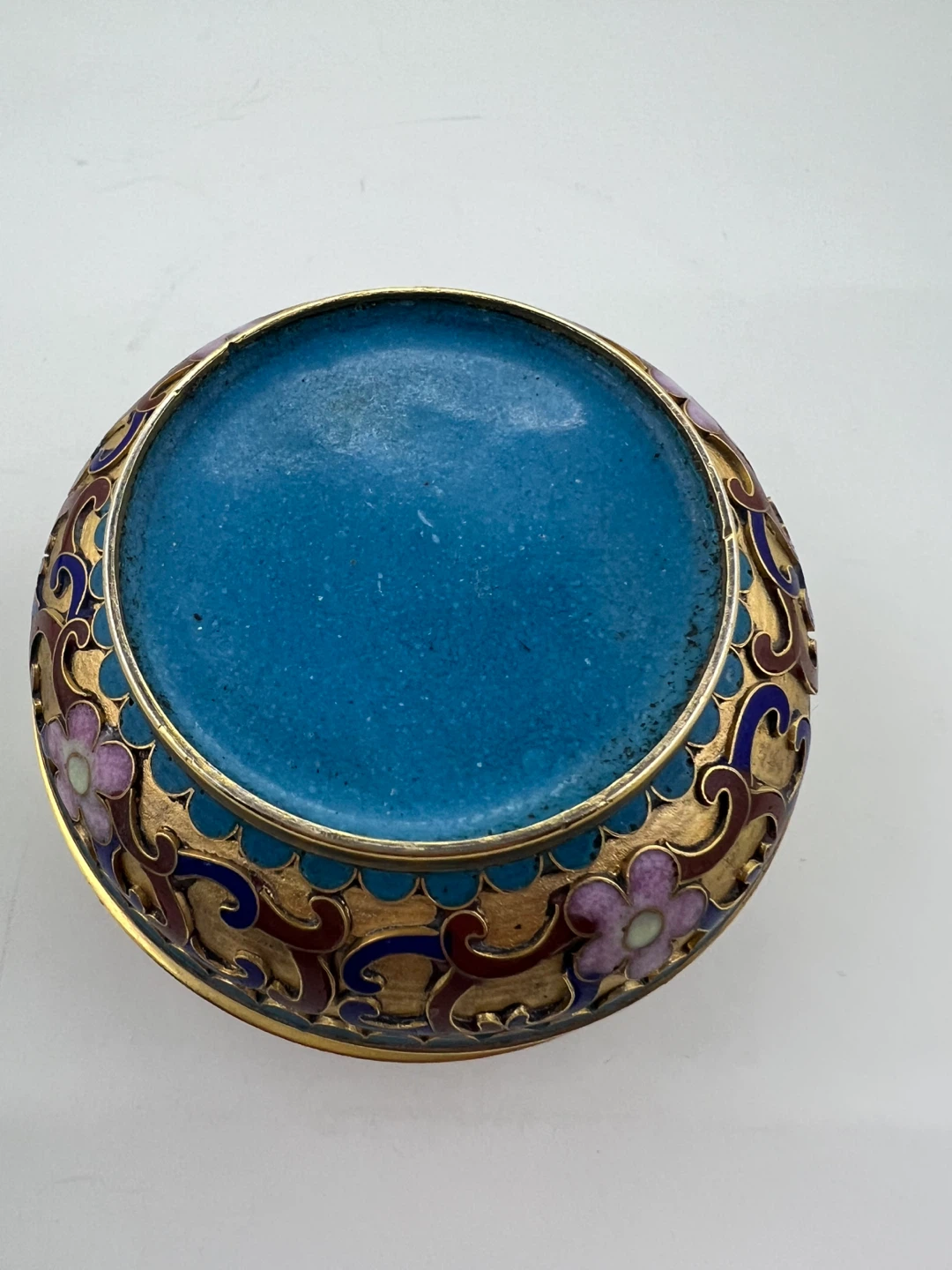 Vintage Cloisonné Enamel Trinket Box - photo 3