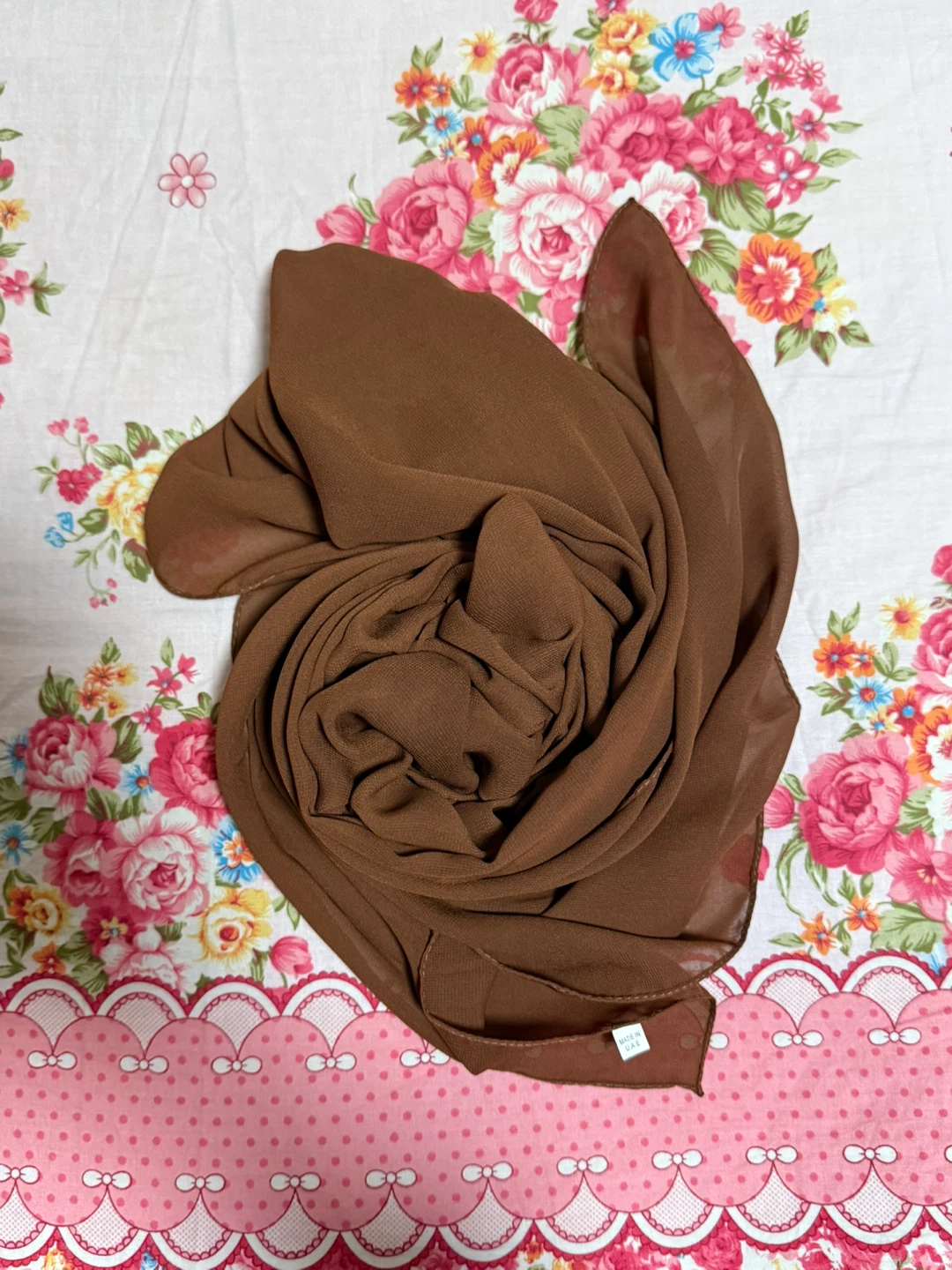 Brown Chiffon Scarf🤎