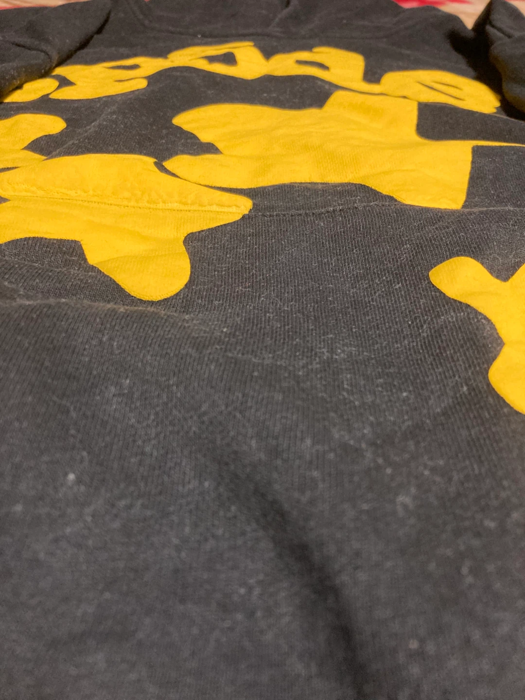 Sp5der hoodie black and yellow - photo 3