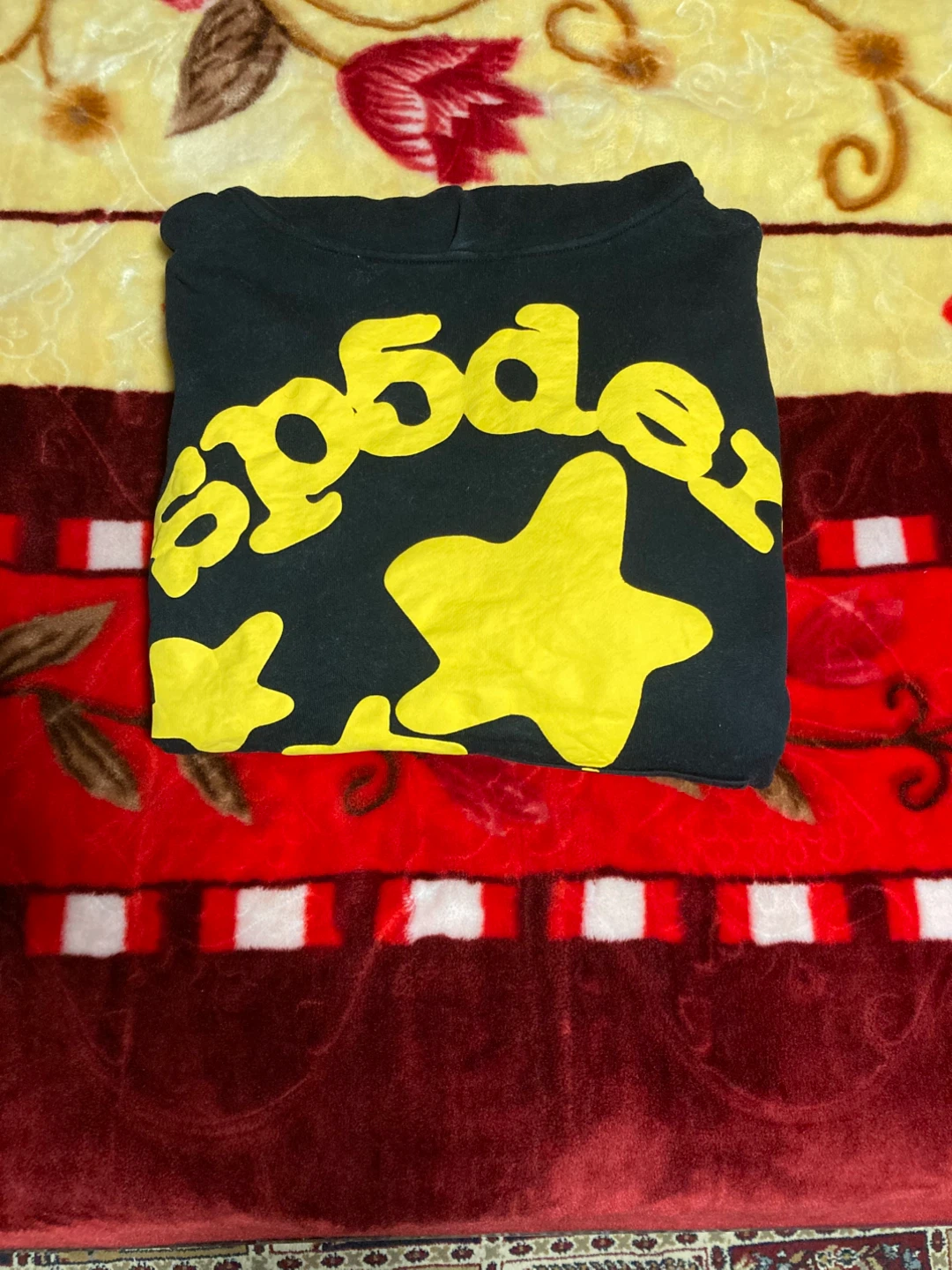 Sp5der hoodie black and yellow - photo 2