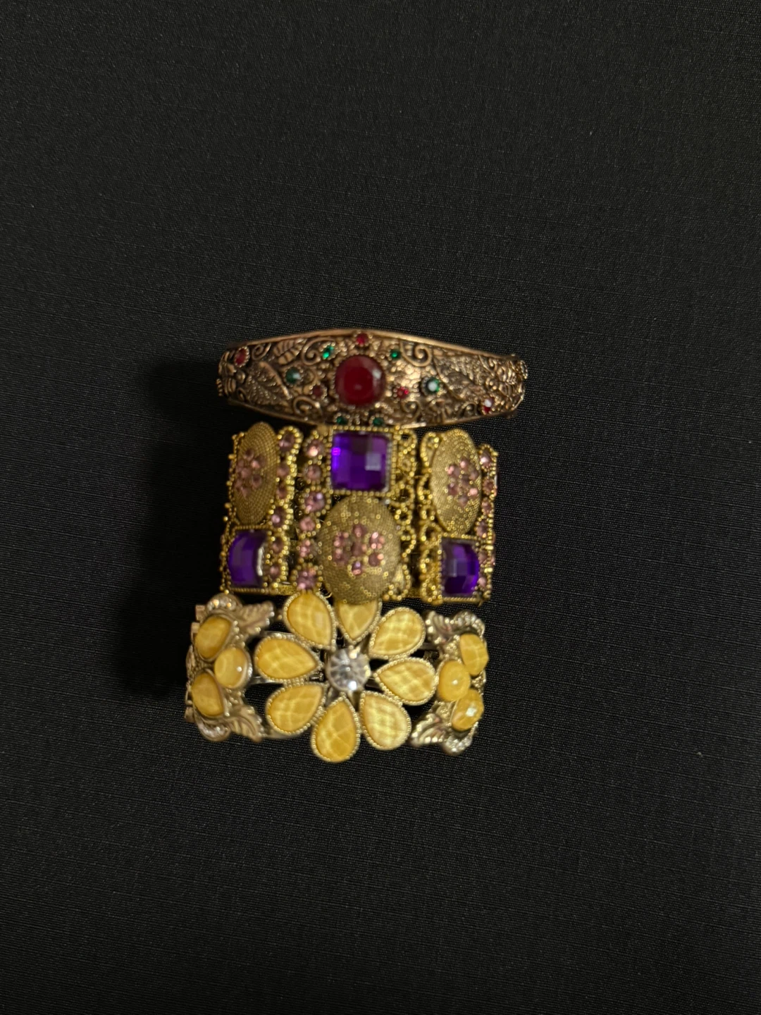 Set of 3 ornate bangles