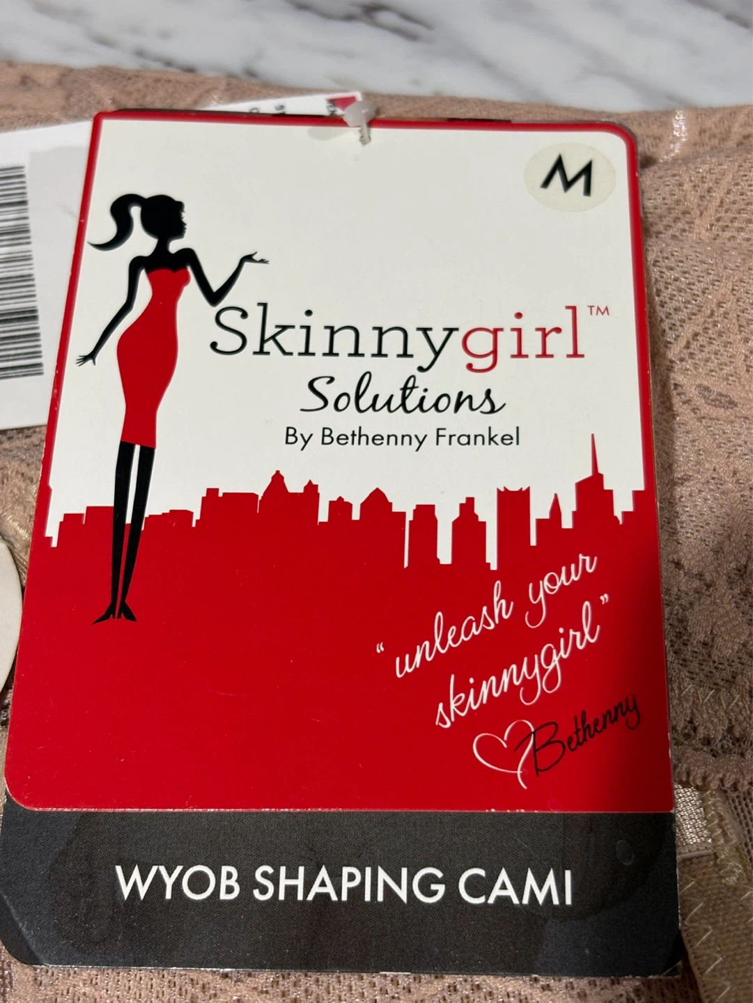 Skinnygirl Solutions WYOB Shaping Cami - Size M - Beige Lace - photo 4