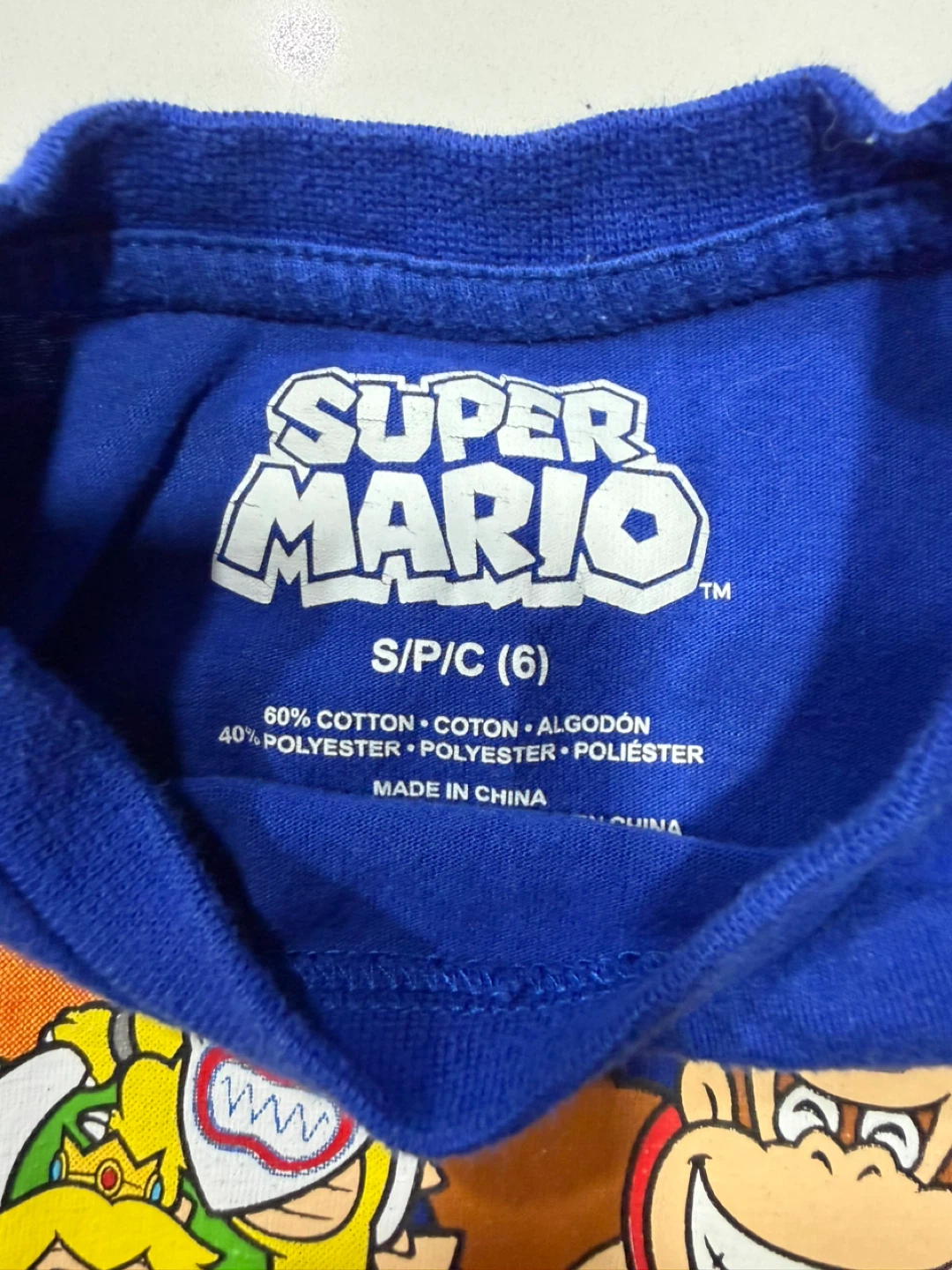 Super Mario T-Shirt Youth Size S/P/C (6) - photo 2
