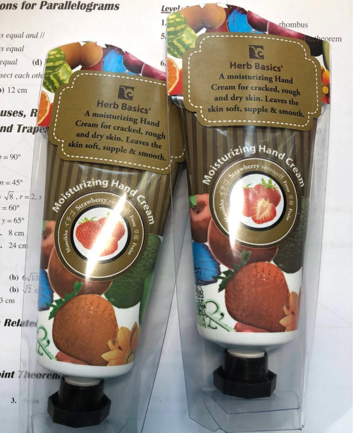 Herb Basics Moisturizing  Hand Cream - Strawberry