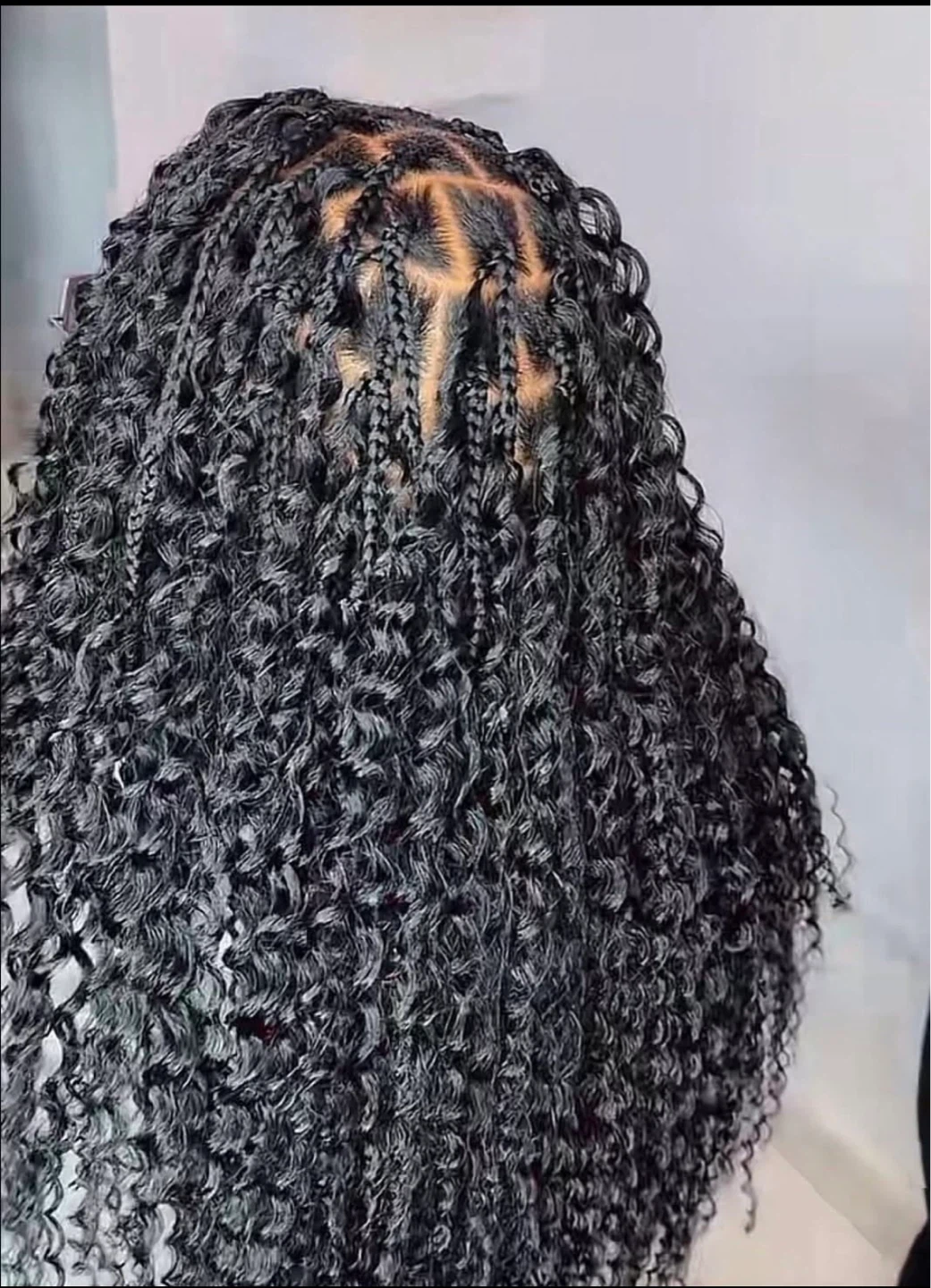 Bohemian Box Braids with Curls - photo 2