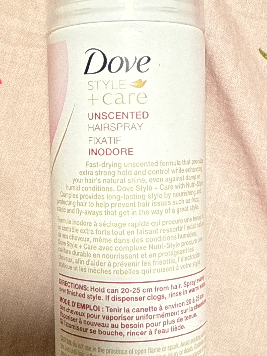 Dove Style + Care Unscented Extra Hold Hairspray 198g - photo 4