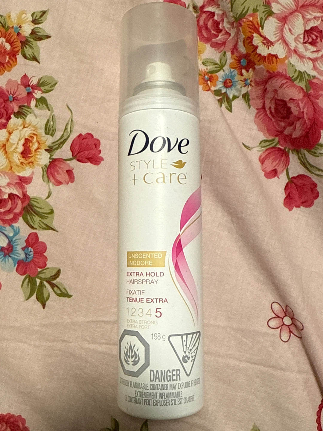 Dove Style + Care Unscented Extra Hold Hairspray 198g