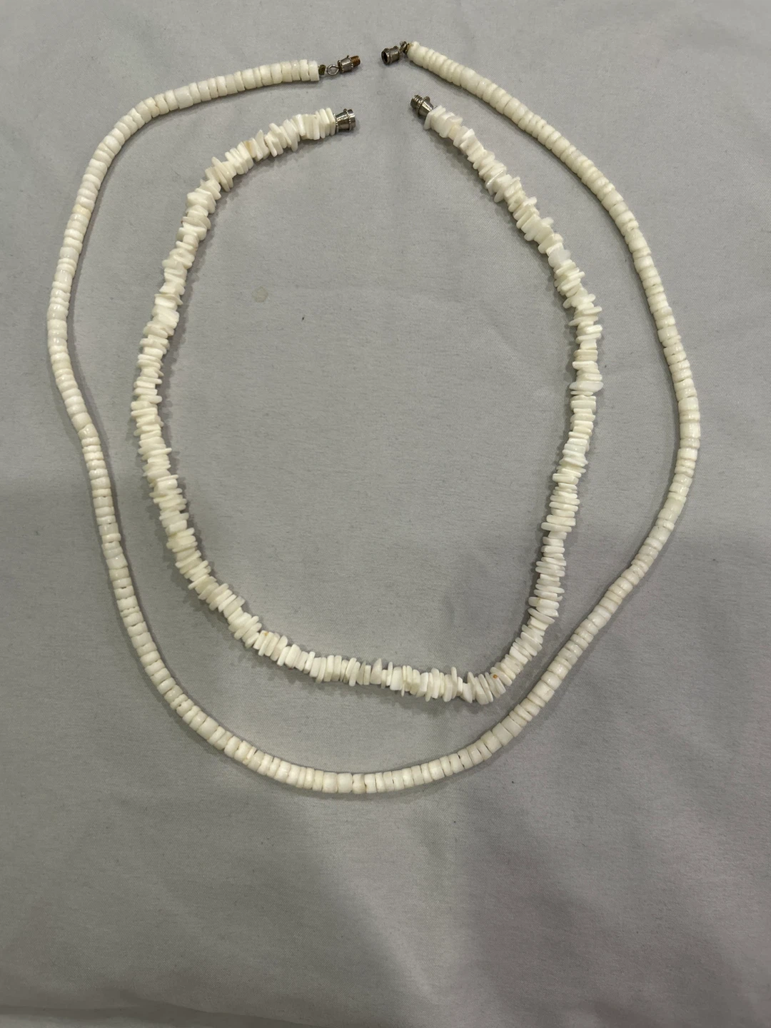 White Shell Beaded Necklace Set