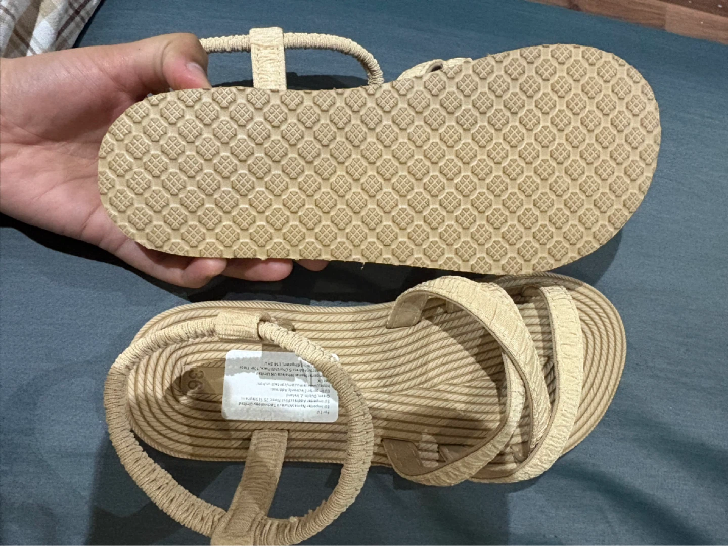 Women's Beige Strappy Sandals Size 36 - photo 4