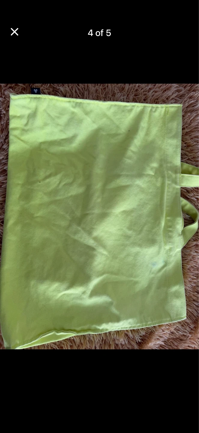 TNA Canvas Tote Bag - Neon Yellow - photo 2