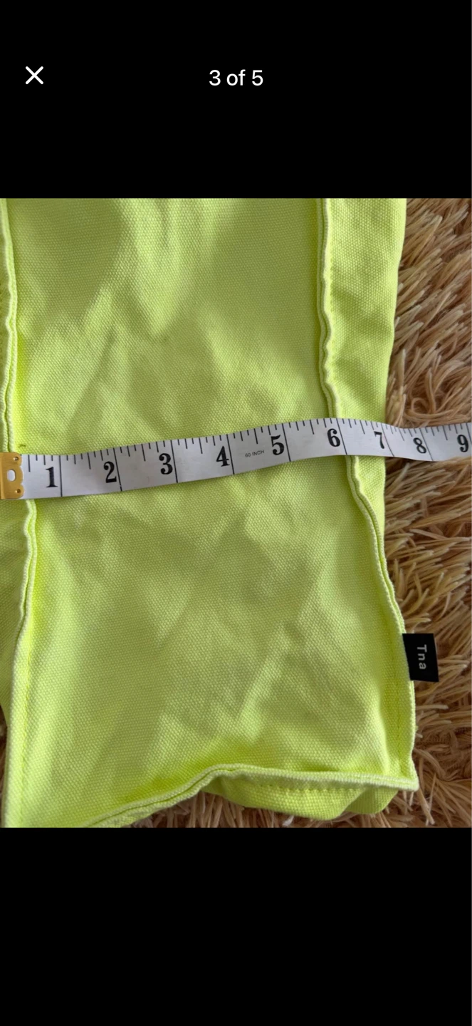 TNA Canvas Tote Bag - Neon Yellow - photo 5