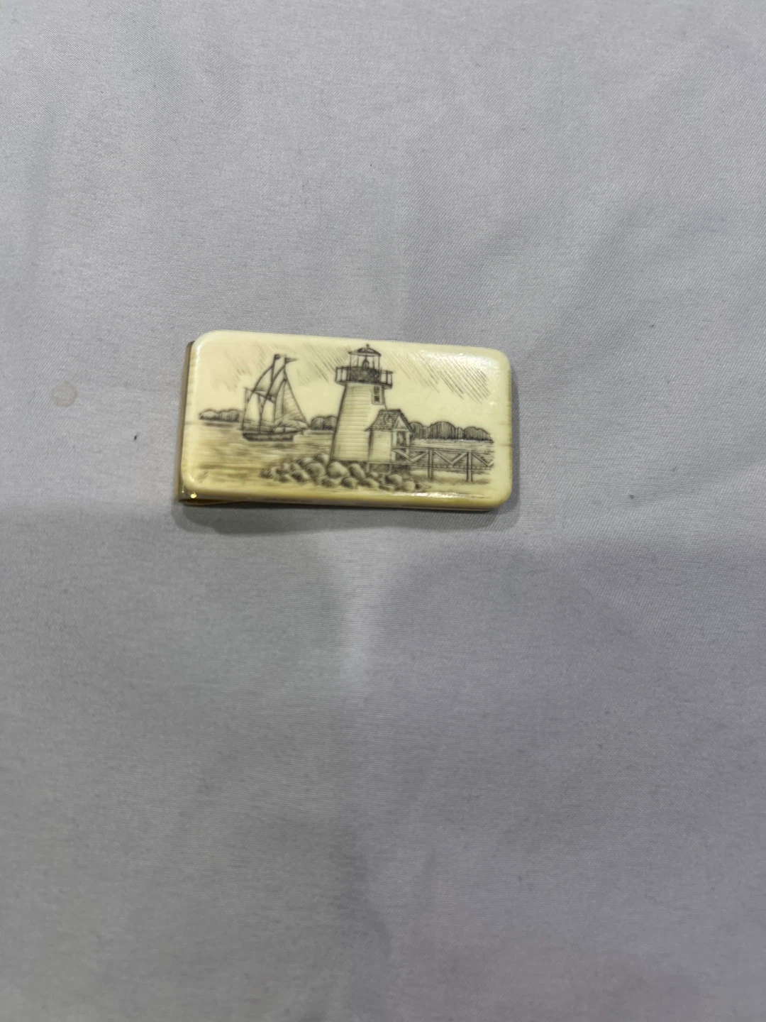 Vintage Nautical Scene Money Clip