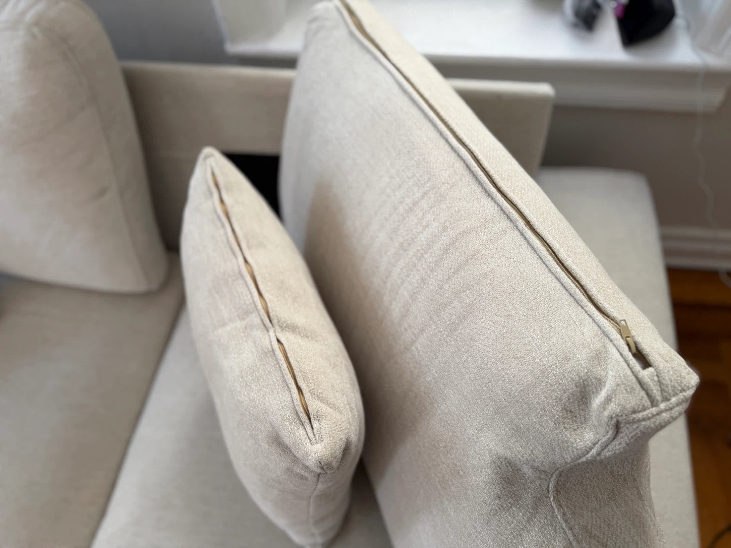 Cream Sofa (Like New, Under 1 Year Old) - photo 5