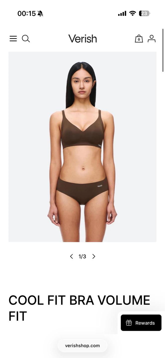 brand new Verish Cool Fit Bra Volume Fit size S